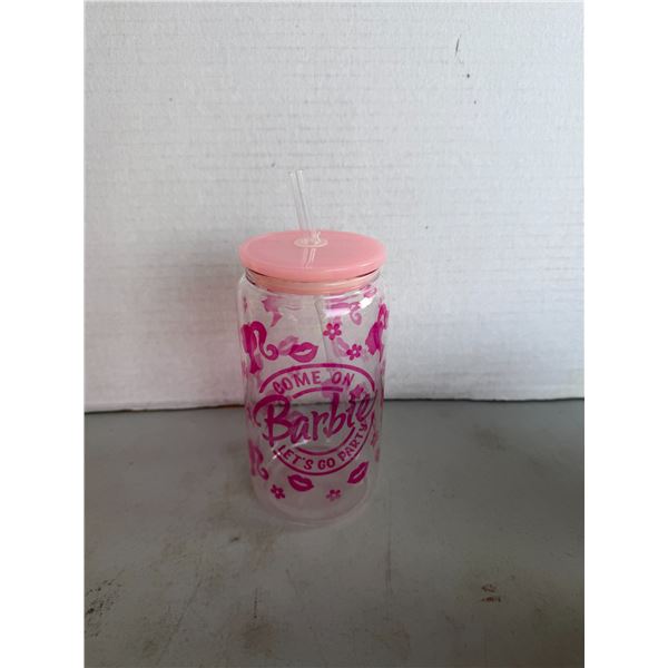 Come on Barbie let's go party Glass beverage container