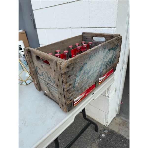 Coca-Cola crate and bottles