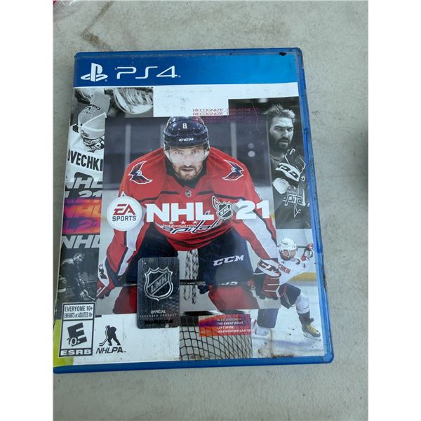 PS4 NHL 21 hockey game