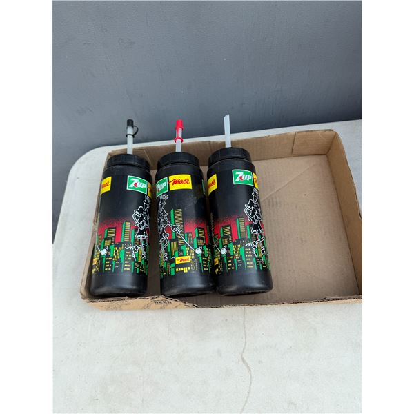 MAC'S 7-Up water bottles