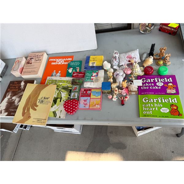 Garfield books collectibles napkins, and books