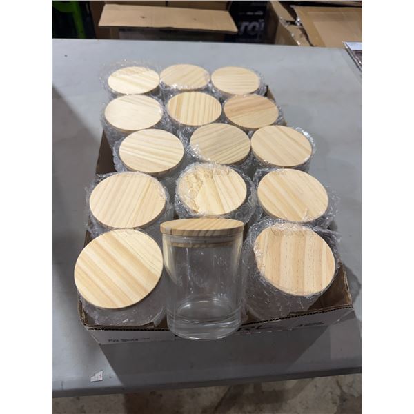 Lidded glass jars