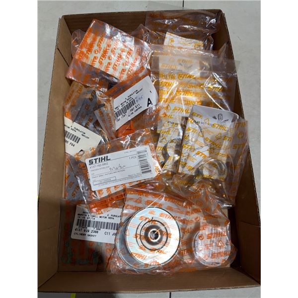 Stihl parts trigger inter clamping, color kits, thrust plates cylinder, gaskets