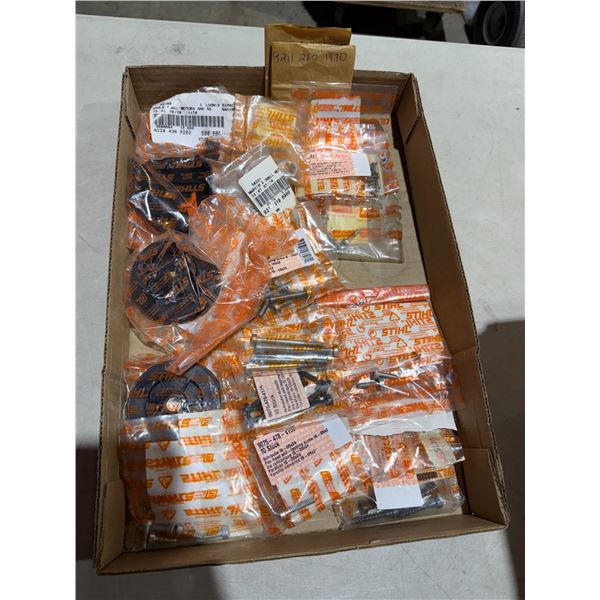 New Stihl Parts stop switch nuts, pan, head shelf, tapping screws, rotor, etc.