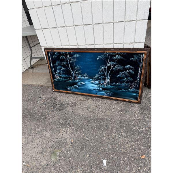 Vintage velvet painting 49" x 27"