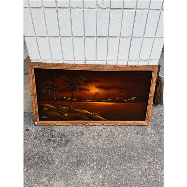 Vintage velvet painting 49" x 27"