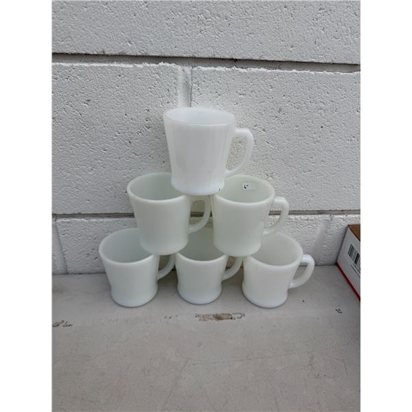 Milk, glass mugs