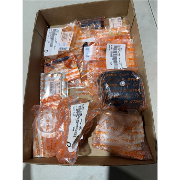 New Stihl Parts springs rim drive valve clearance, setting kit, hose clamps, and other
