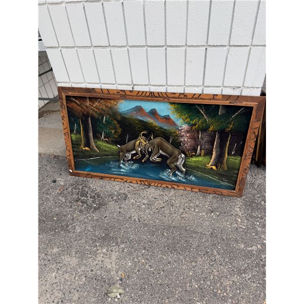 Vintage velvet painting 49" x 27"
