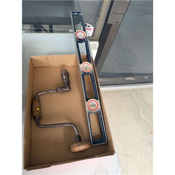 Level and hand drill