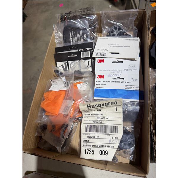 New Husqvarna visor attachments, hardhat, adapters, etc.