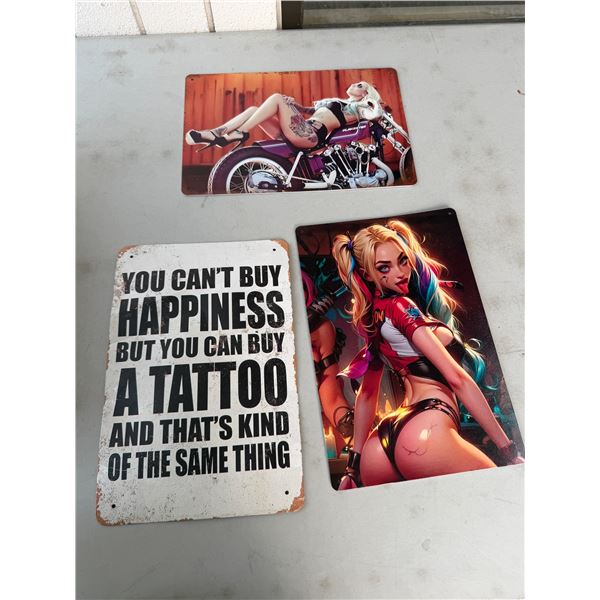 Tin signs