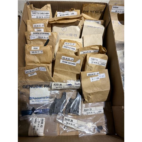 New, small engine repair parts chain catcher throttle locks intake pipes throttle cable assemblies e