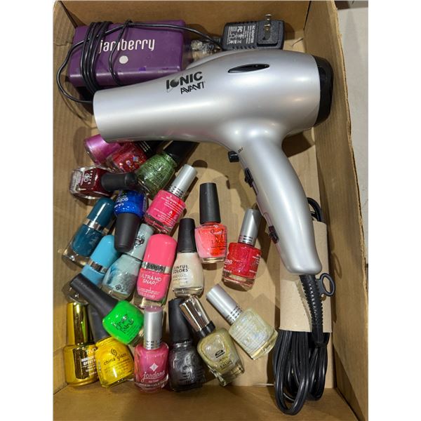 Nail polish blow dryer, etc.