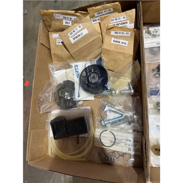 New, small engine, repair parts, Radio seals, spacers, purrs, and other items