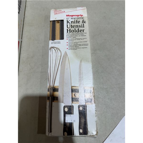 12 inch magnetic knife and utensil holder