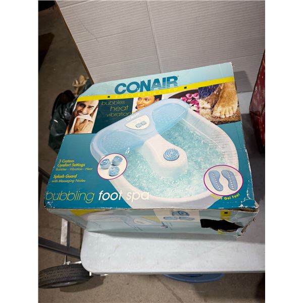 Conner bubbling Foot spa