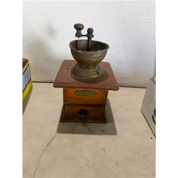 Antique coffee grinder