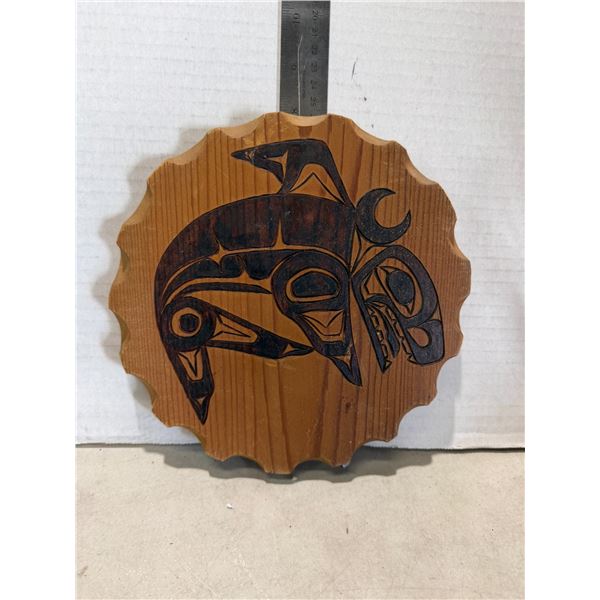 Whale carving