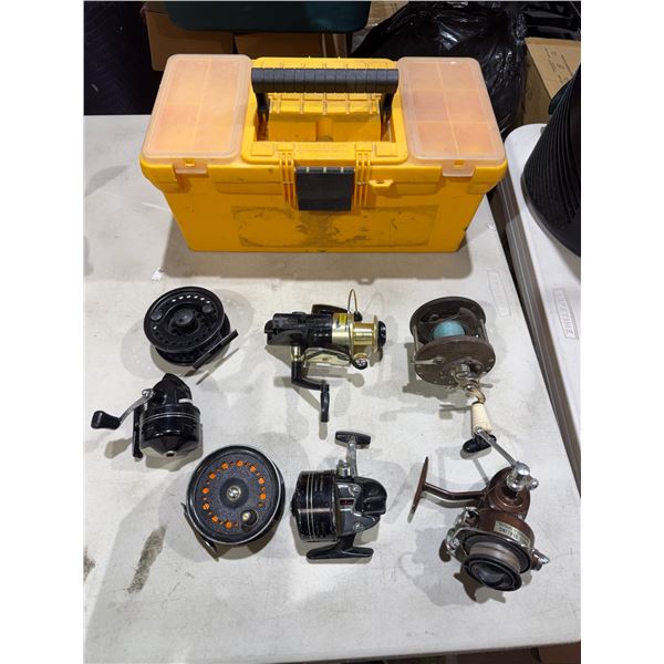 Fishing reels and case