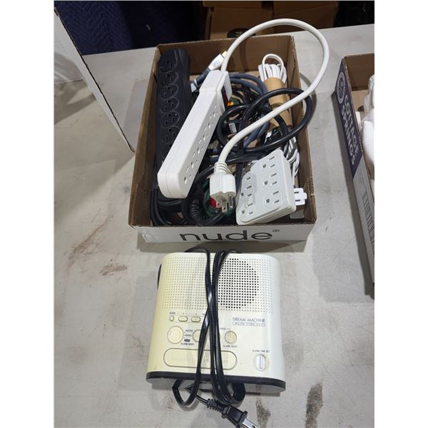 Power cords, and machine