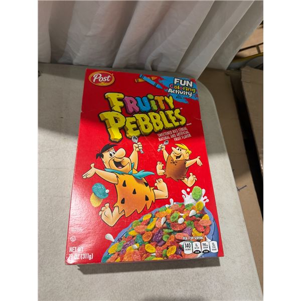 Post fruity pebbles, sealed cereal