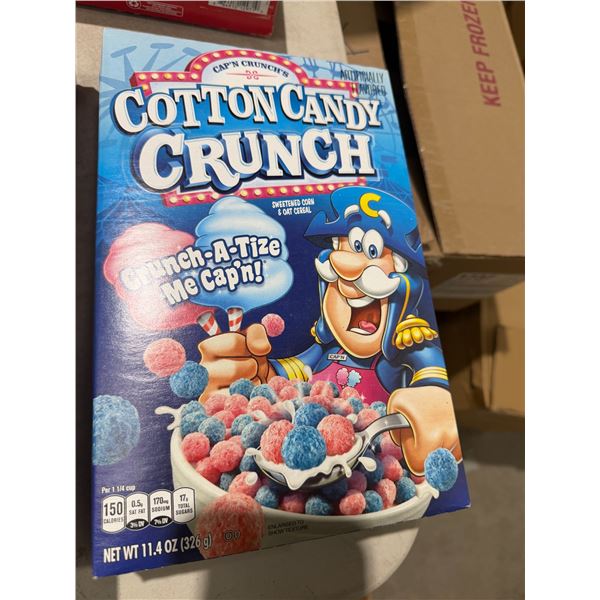 Sealed, Captain crunch, cotton candy crunch Cher cereal