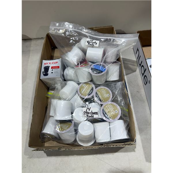 15 variety pods, and 14 Starbucks pods