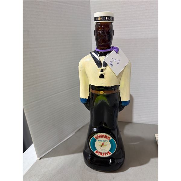 Vintage Barbados Harbour Police Rum bottle