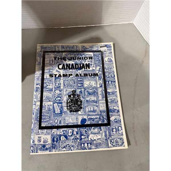 Vintage Junior Canadian Stamp Album & Stamps