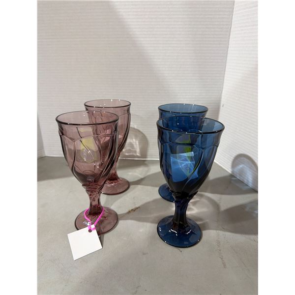4 vintage Noritake " sweet girl" Goblets. Discontinued