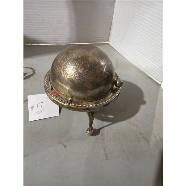 English lidded butter dish no liner