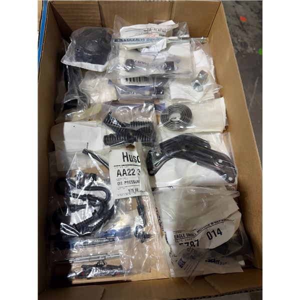 New small engine parts, needle bearings, springs, oil, pressure, hoses, and other items