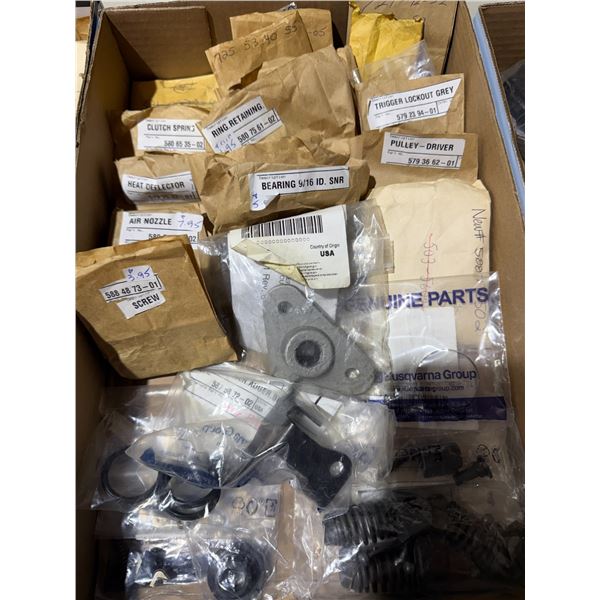 New small engine, parts clutch springs, trigger, lockout, screw, screws, bearings, etc.
