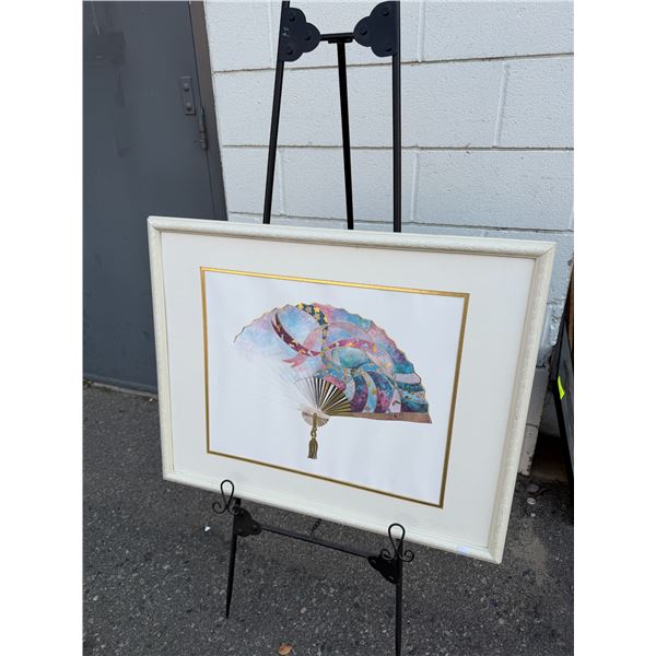 Floral Fan" by artist Pat Woodworth
