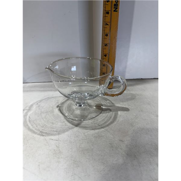 Glass gravy Boat