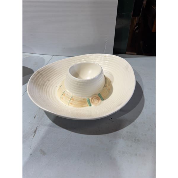 Veggie and dip or chip and dip bowl