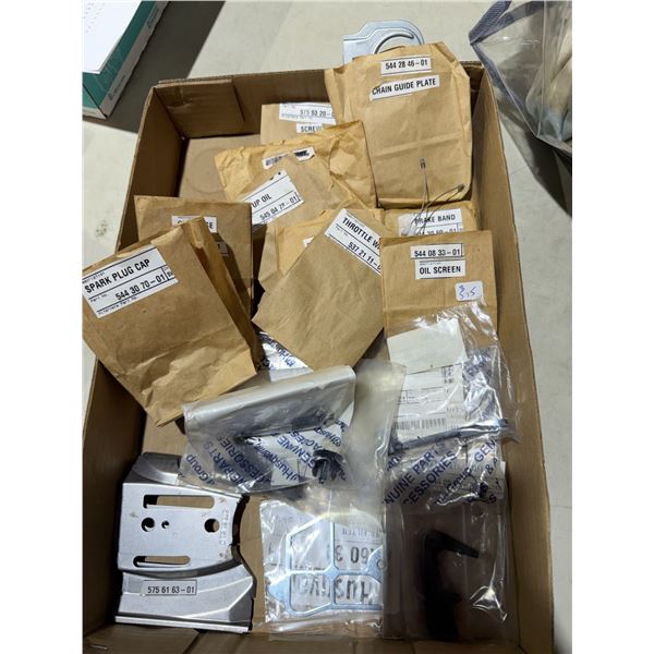 New small engine, parts, throttle wire, brake bands, spark, plug caps, and other