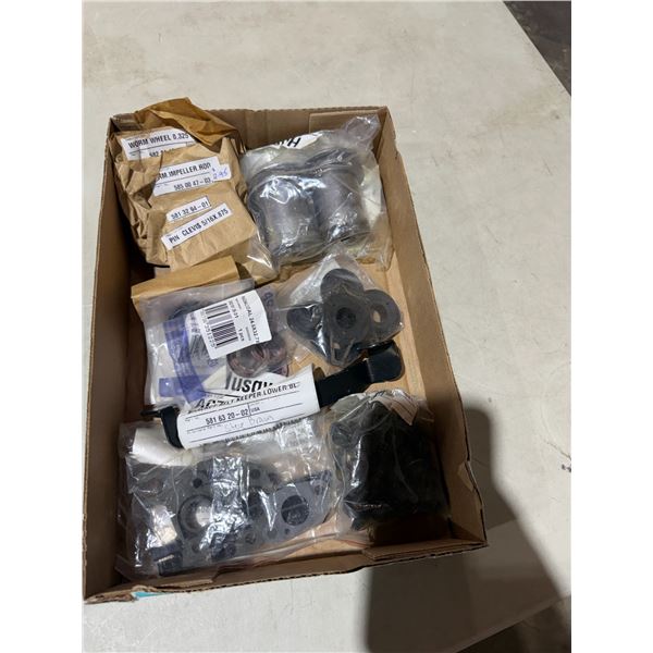 New small engine repair items were wheel pin, clevis, bracket belt, keeper, and other items