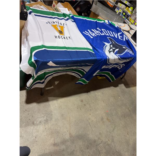 Canucks flags
