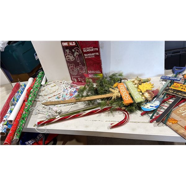 Seasonal decor and wrapping paper
