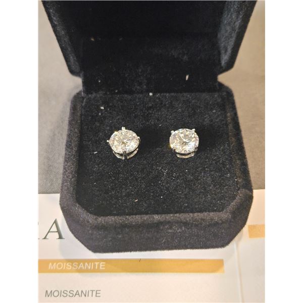 2.0ct each moissanite stud earrings - REtail $2020