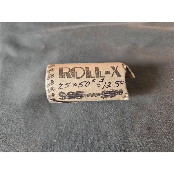 Roll of 50cent coins