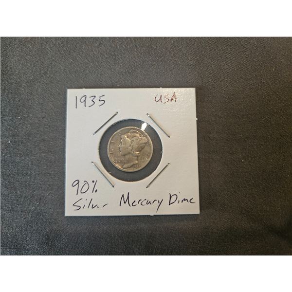 90% silver 1935 USA dime