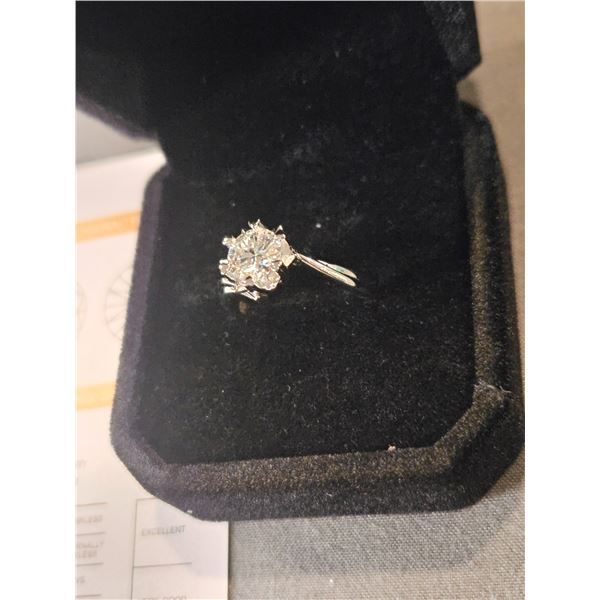 1.0ct Moissanite snowflake ring - Retail $1525.00