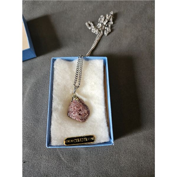Genuine Canadian stone pendant
