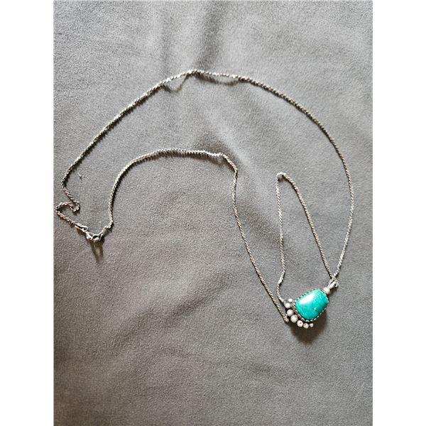 Sterling stamped foot pendant