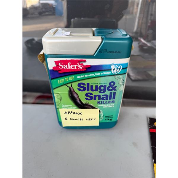 Slug and snail killer approximately 6 ounces left