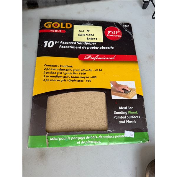 New sandpaper sheets 9 x 11