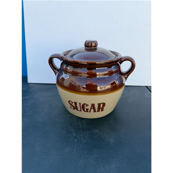 stoneware sugar canister